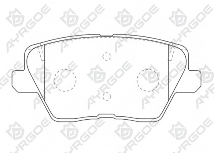 AYRGOE D11436MH-03 Pastillas de freno Trasero Hyundai i30 16-/ i30 SW 16-/ Elantra N-LINE 21/ Kia Ceed 18-