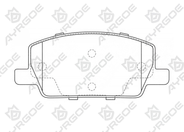 AYRGOE PN0628-03 Pastillas de freno Delantero Chevrolet Equinox 17-22/Malibu 15-18/Tracker 14-24