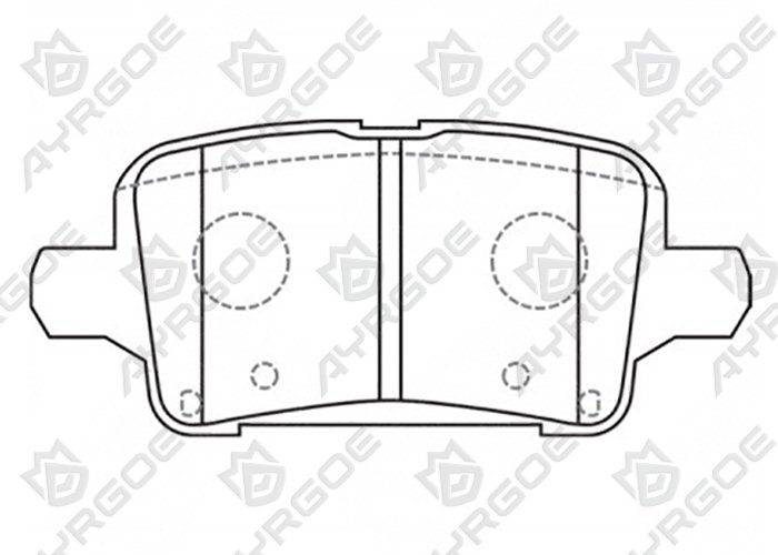 AYRGOE PN0886-03 Pastillas de freno Trasero Chevrolet Equinox 17-22/Malibu 15-