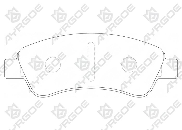 AYRGOE PN0182-03 Pastillas de freno Delantero Citroen C4 03-/Peugeot 307/Partner 1.4/1.6 -ESP