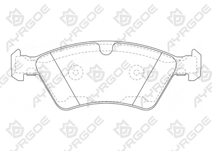 AYRGOE PN0500-03 Тормозные колодки Передний MB W164 X164 W251 W463 AMG S211 1