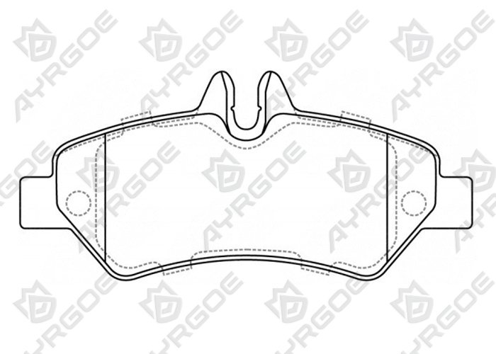 AYRGOE PN0412-03 Brake Pad Rear MB Sprinter 906/VW Crafter 06-16 1