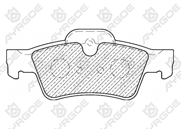 AYRGOE PN0507-03 Pastillas de freno Trasero MB W164 X164 W251 W463 AMG