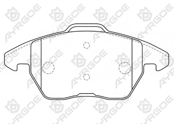 AYRGOE PN0348W-03 Pastillas de freno Delantero VW Golf V VI 03-13/Jetta V VI 05-18/Passat 09-15/Polo V 09-17/Caddy 95-15/Tiguan 07-18/Skoda Octavia 04-13/Yeti 09-18/Audi A1 11-18/A3 09-14 /Peugeot 207 208 307 308 408 5008