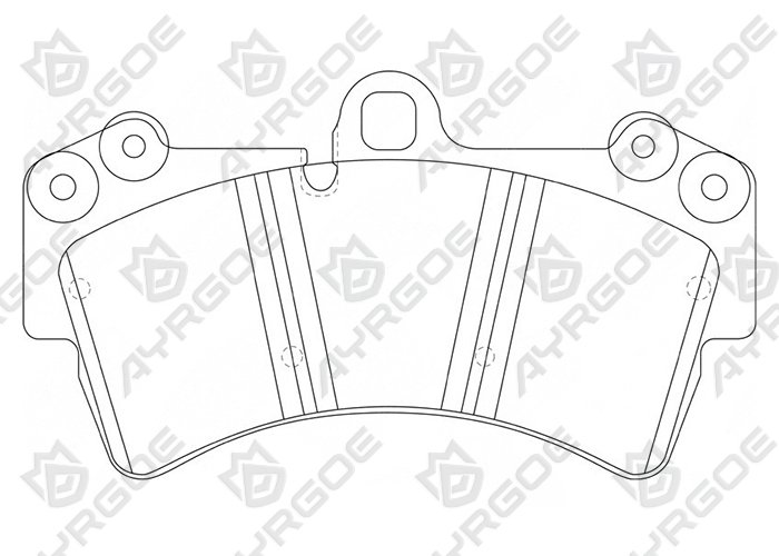 AYRGOE PN0346W-03 Pastillas de freno Delantero Audi Q7 05-15/VW Touareg 03-10/Porsche Cayenne 03-10