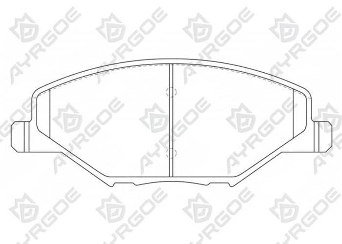 AYRGOE D30008H-03 Pastillas de freno Delantero VW Polo 01-17/Golf Jetta IV V 98-08/Skoda Fabia 99-14/Octavia 96-10