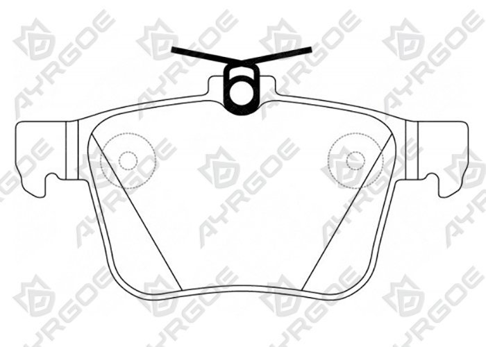 AYRGOE D11342H-03 Pastillas de freno Trasero Audi A3 13-16/VW Golf 1.2-2.0 Tsi TDi 12-/VW Passat 19-/Skoda Superb 15-/Kodiaq 16-