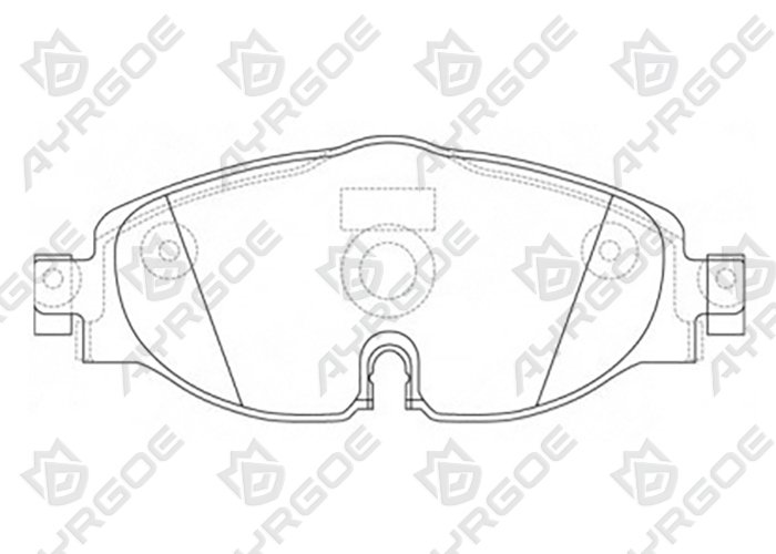 AYRGOE D11341H-03 Pastillas de freno Delantero VW Golf VII 12-20/Jetta VI 14-24/Passat 14-24/Polo VI 18-20/Tiguan 16-24/Caddy 15-20/Skoda Octavia III IV 12-24/Karoq 17-24/Kodiaq 16-24/Superb 16-24/Audi A1 18-24/A3 19-24
