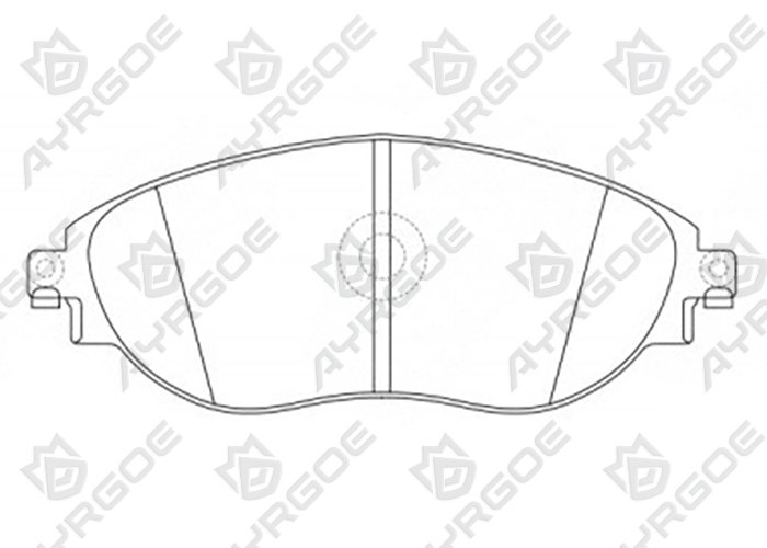 AYRGOE D30009MH-03 Pastillas de freno Delantero Audi A3 S3 13-16/Skoda Kodiaq 16-24/SuperB 15-24/Octavia III 13-17//VW Golf VII VIII 12-24/Passat 10-14/Tiguan II 16-24