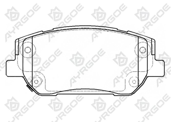 AYRGOE D11460MH-03 Pastillas de freno Delantero Hyundai Santa Fe PS 18-
