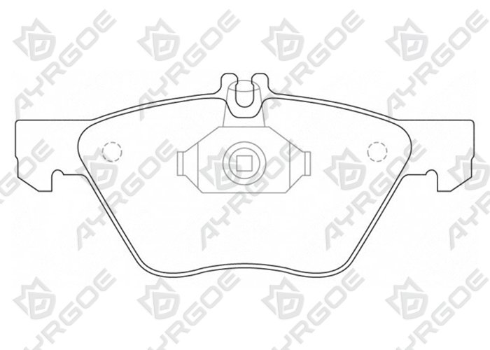 AYRGOE D740-03 Pastillas de freno Delantero MB W210 96-03/CLK A208 C208 97-03/S210 96-03
