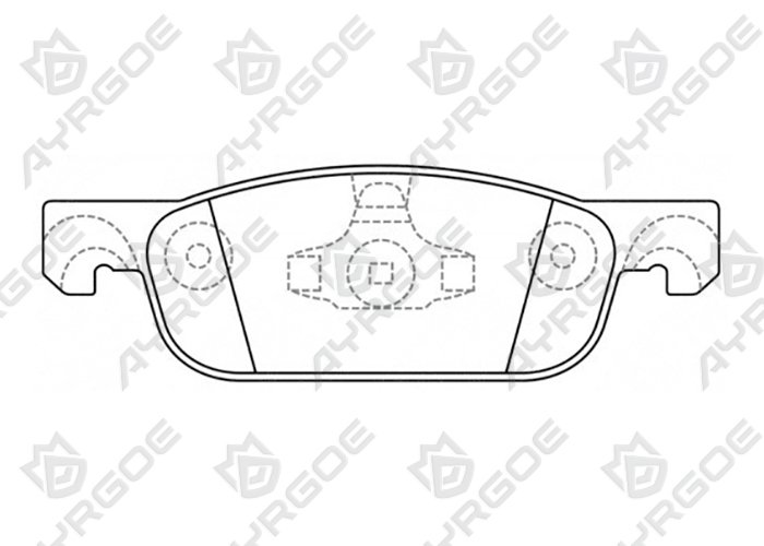 AYRGOE PN0773-03 Pastillas de freno Delantero Lada Xray 16-/ Renault Logan L8 16 -/Sandero  B8JA 16-