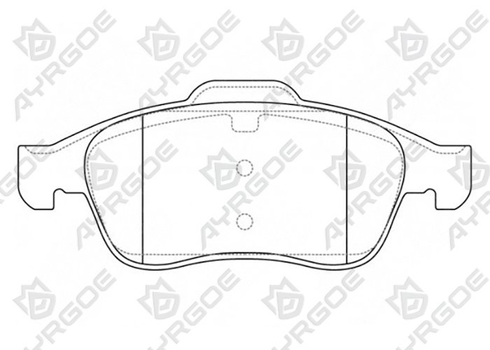 AYRGOE D1373H-03 Brake Pad Front Lada/Renault Duster 2009/ Terrano 14 1