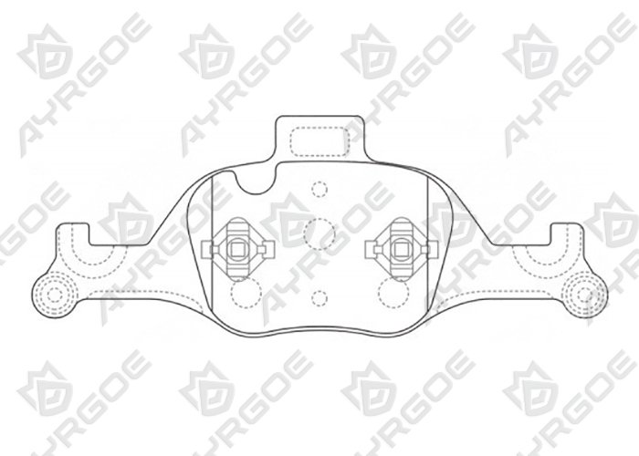 AYRGOE PN0755-03 Pastillas de freno Delantero BMW 5 G30 G3 16-19/BMW 3 G20 18-/BMW 7  G11 G12  15-19/BMW X5 G05 18-/BMW X6  G06 19-/BMW 4 G26 21-/BMW X4 G02 18-
