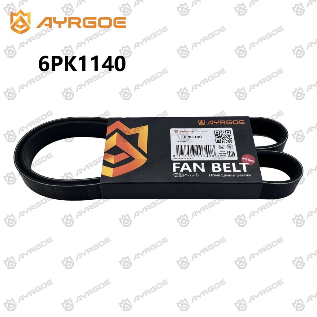 AYRGOE 6PK1140-02 Correa del ventilador TOYOTA COROLLA 1NR-FE 1.3L 2008-2014|3NR-FE|MAZDA