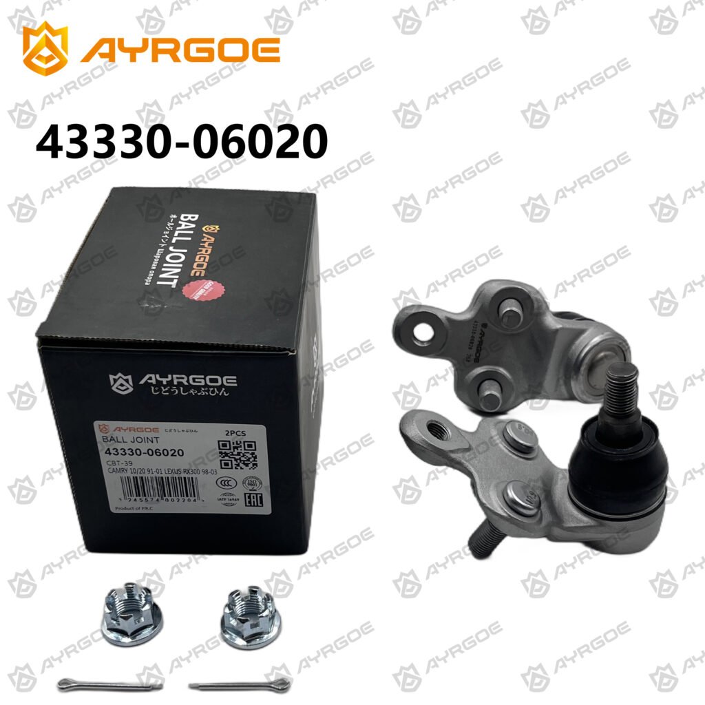 AYRGOE 43330-06020-03 Шаровая опора Нижний левый/правый TOYOTA CAMRY XV10 20 91-01/LEXUS ES XV10 20 91-01/LEXUS RX (HARRIER) XU10 98-03/WINDOM XV10 20 91-01/AVALON XX10 94-99/CAMRY ACV36 02-06/SIENNA XL10 97-02