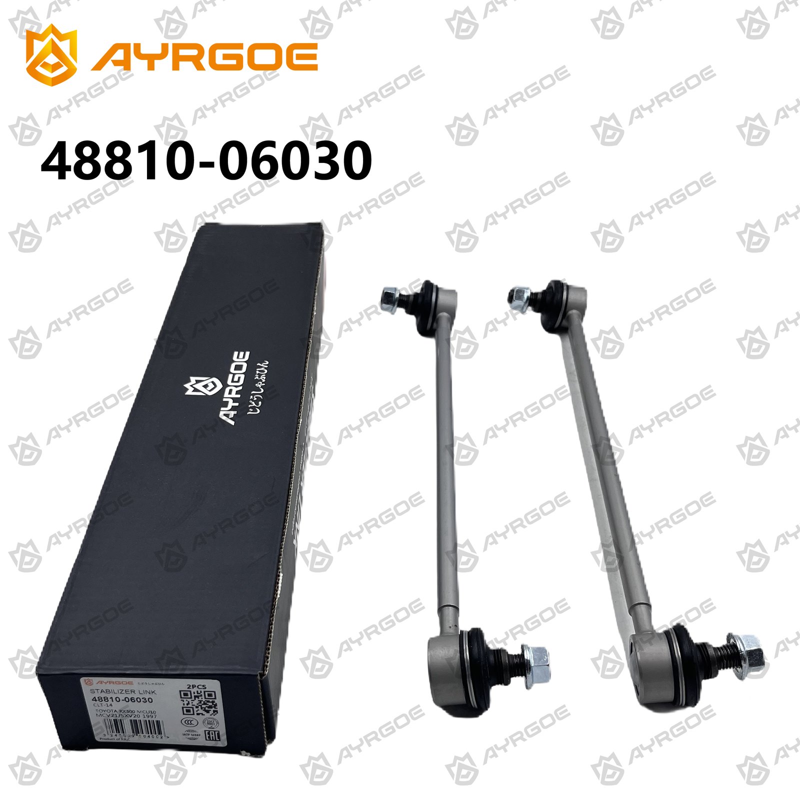 AYRGOE 48810-06030-03 Stabilizer Link Front Left TOYOTA CAMRY XV20 96-01/AVALON XX10 94-99, XX20 99-04 1