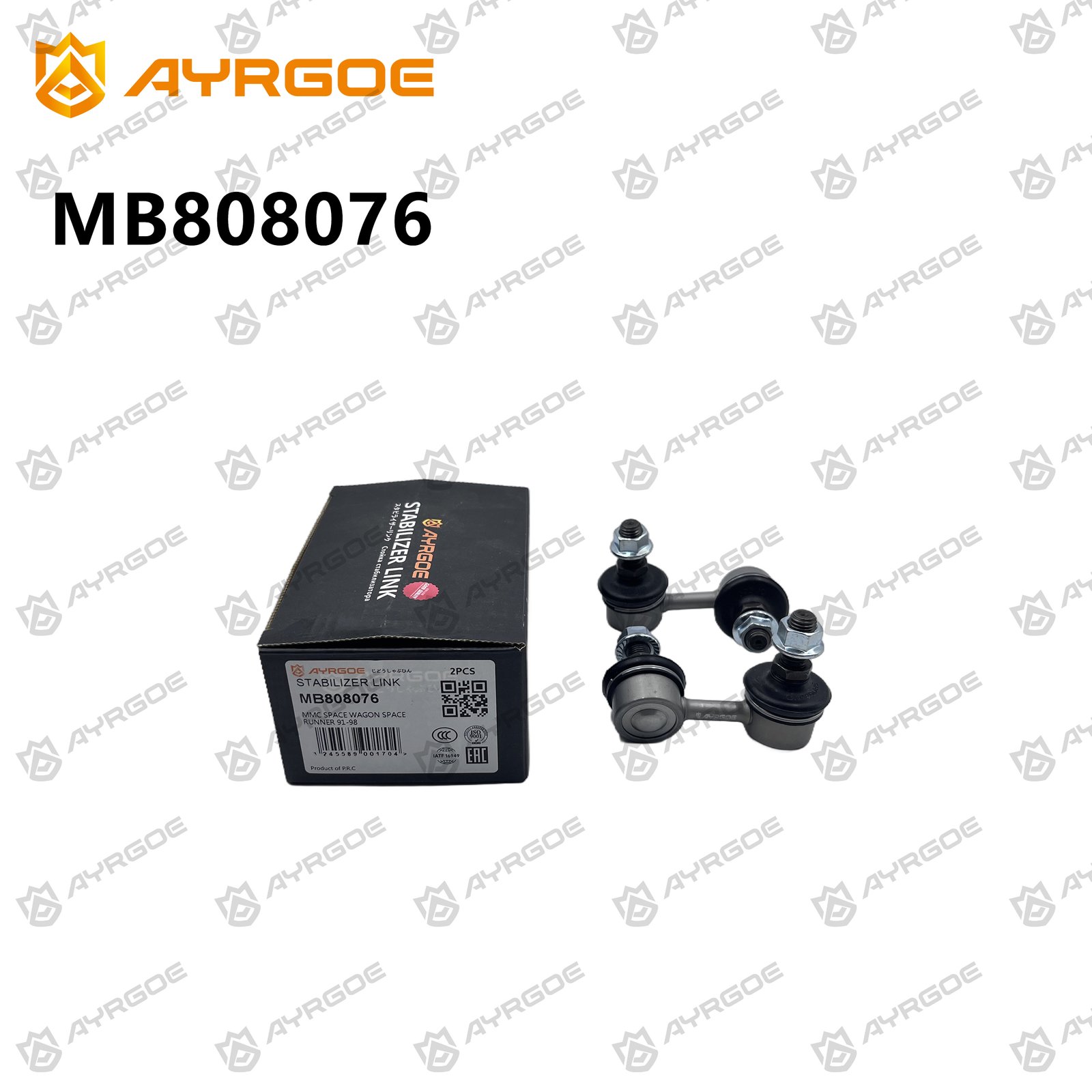 AYRGOE MB808076-03 Bieleta de barra estabilizadora Delantero MITSUBISHI RVR N11W 91-97/MIT SPACE WAGON UF N34W 91-97/MIT SPACE RUNNER N11W 91-97 2