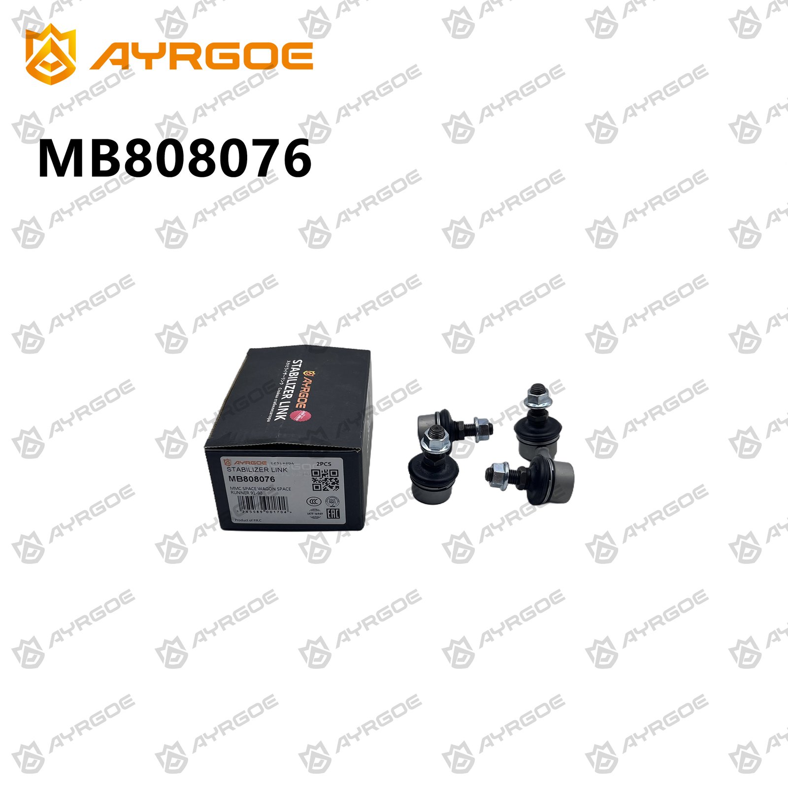 AYRGOE MB808076-03 Bieleta de barra estabilizadora Delantero MITSUBISHI RVR N11W 91-97/MIT SPACE WAGON UF N34W 91-97/MIT SPACE RUNNER N11W 91-97 3