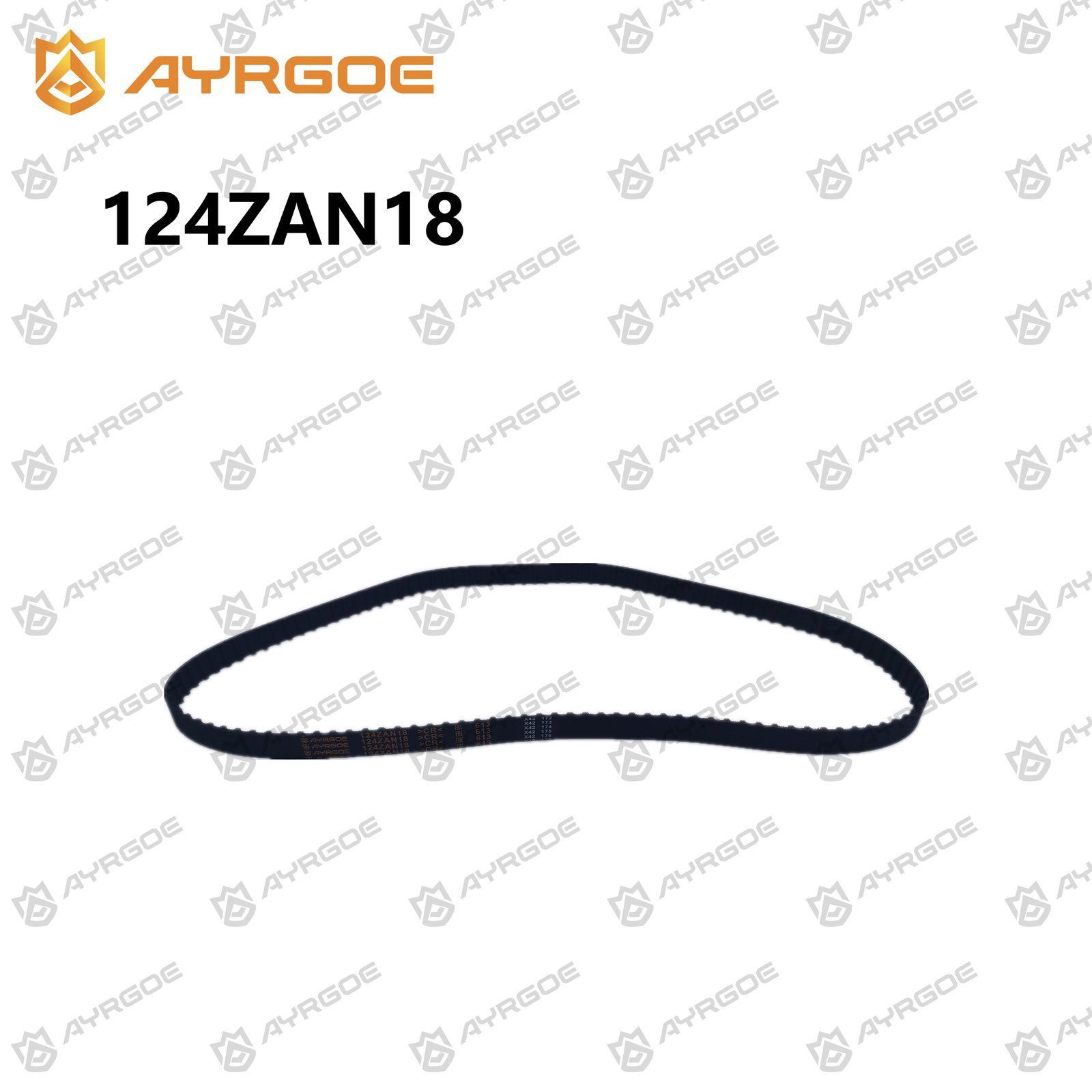 AYRGOE 124ZAN18-02 Correa de distribución Ancho: 18 mm | Dientes: 124 124ZAN18-02