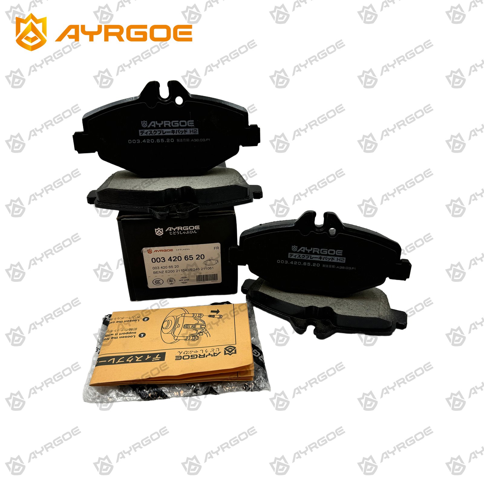 AYRGOE 003.420.65.20-03 Brake Pad Front MB W211 02-08 3