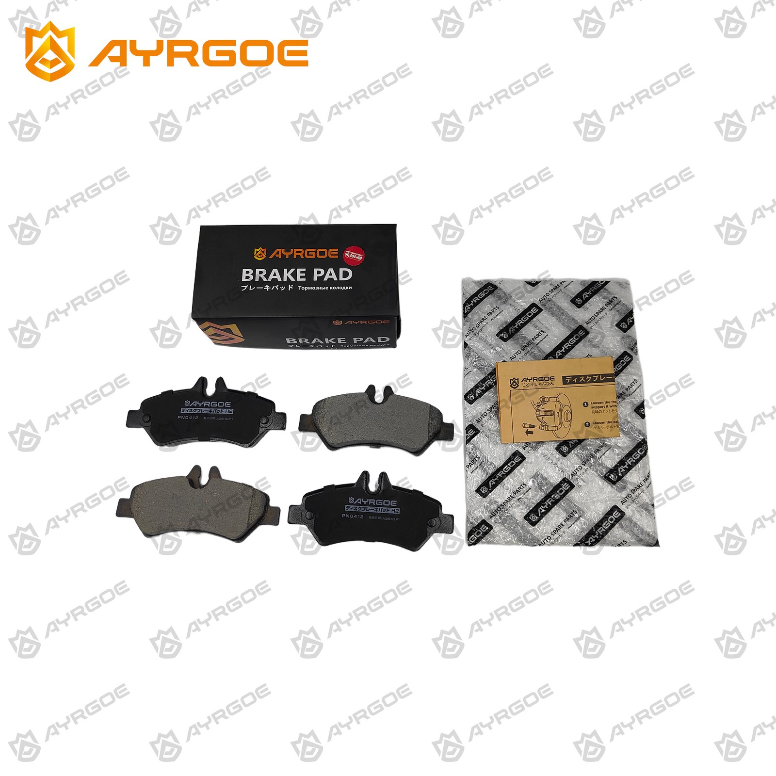 AYRGOE PN0412-03 Brake Pad Rear MB Sprinter 906/VW Crafter 06-16 2