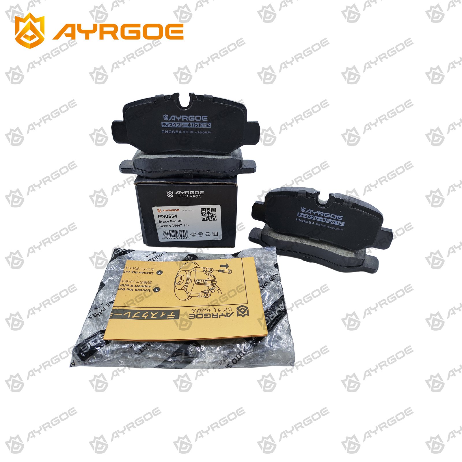 AYRGOE PN0654-03 Brake Pad Rear MB W447 14-24 3