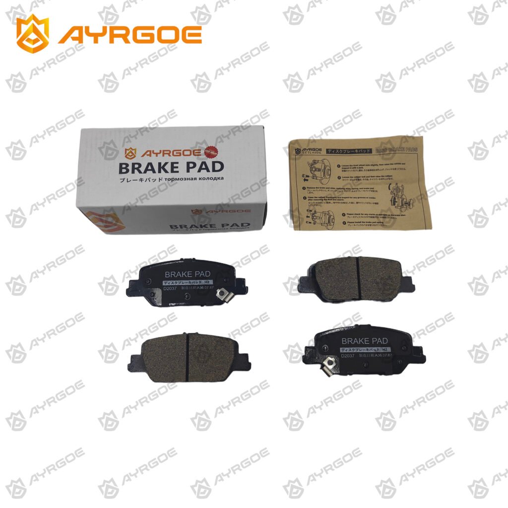 AYRGOE D2037-05 Brake Pad Rear TOYOTA HILUX KUN10 KUN15 TGN11 TGN16 2005-2015