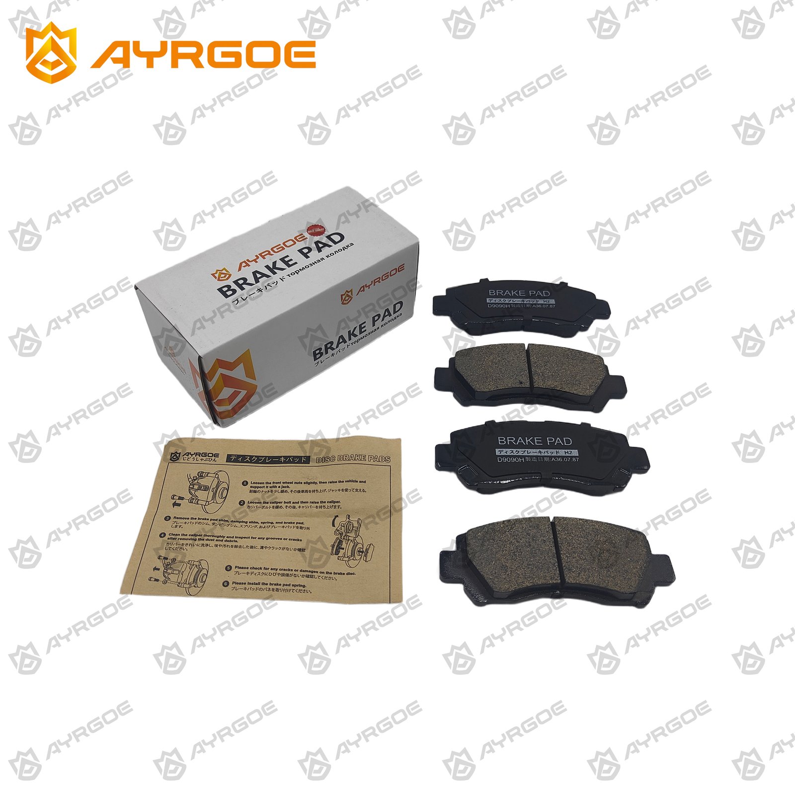 AYRGOE D9090H-05 Тормозные колодки Передний SUZUKI ERTIGA R3 2019 3