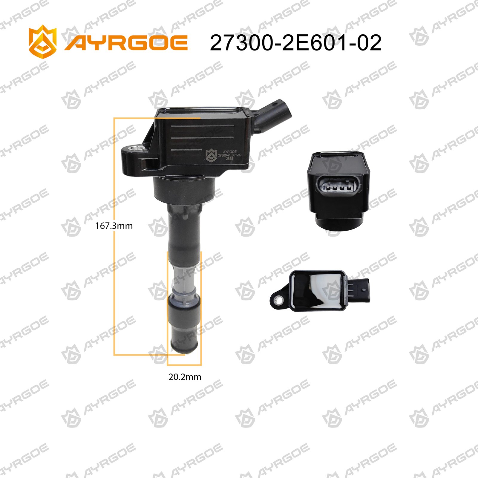AYRGOE 27300-2E601-02 Ignition Coil Hyundai  G4NA 2.0, G4NH 2.0/Elantra VI AD 16-20/Optima(K5) LF 15-19//Forte/Soul/Sonata