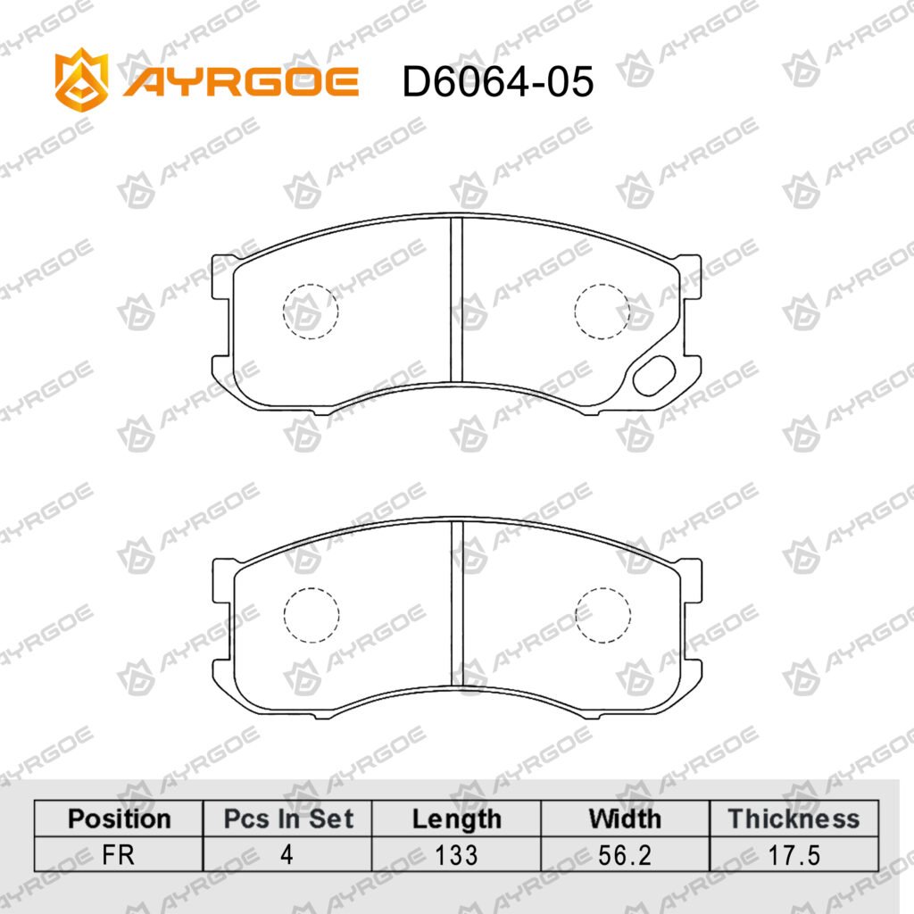 AYRGOE D6064-05 BRAKE PAD FR MITSUBISHI CANTER 4G63