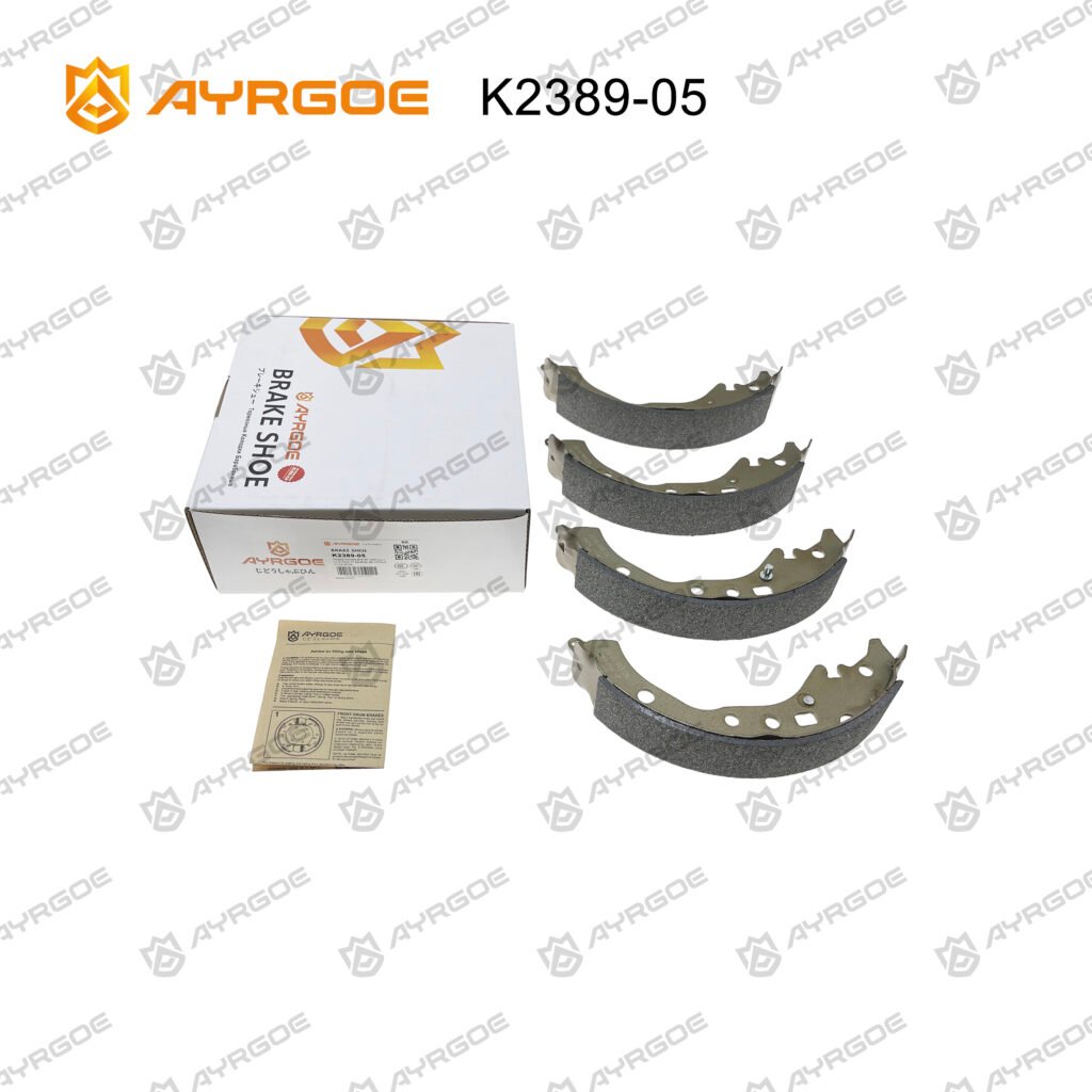 AYRGOE K2389-05 BRAKE SHOE RR Toyota Corolla E14 07-14/Prius C 11-21/Vitz 17-24/Wish 09-17/Yaris 11-14 20-24