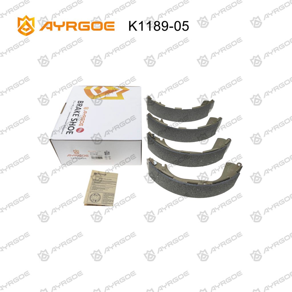AYRGOE K1189-05 BRAKE SHOE RR Nissan Pathfinder Terrano R50 95-05/Frontier 01-24/Navara 02-13/NP300 08-21/X-Terra 99-08