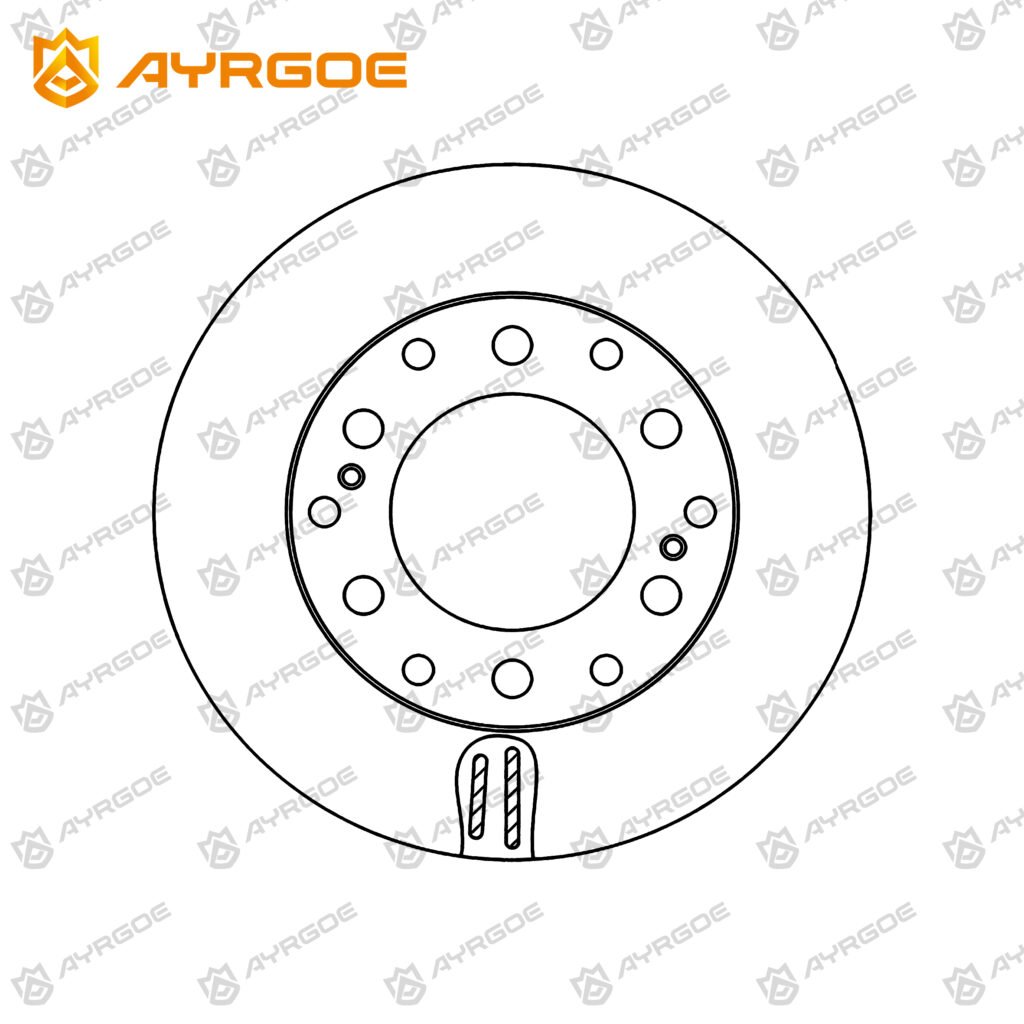 AYRGOE 42431-60311-04 BRAKE DISC RR TOYOTA PRADO J150 09-21