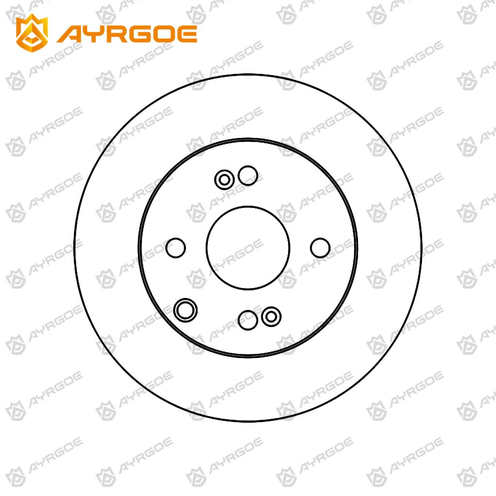 AYRGOE 58411-1C800-04 BRAKE DISC RR KIA RIO JB 05-11