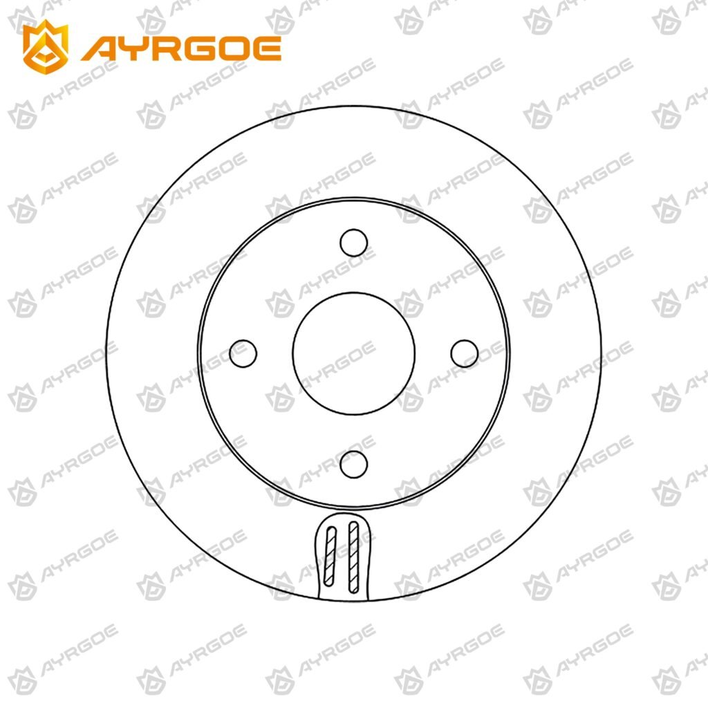 AYRGOE 40206-3U80A-04 BRAKE DISC FR NISSAN NOTE E12 13-20