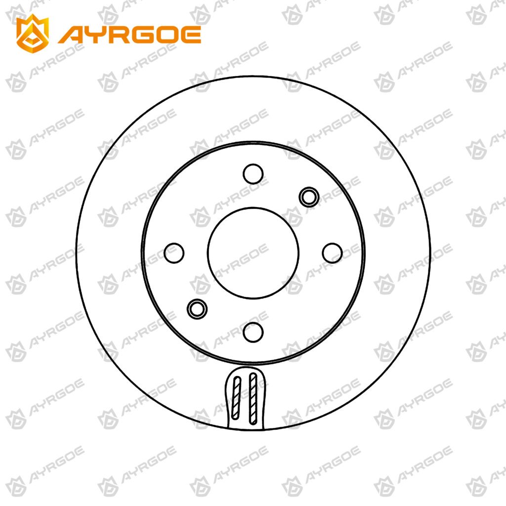 AYRGOE 40206-95F0A-04 BRAKE DISC FR NISSAN SUNNY/ALMERA N16 00-06