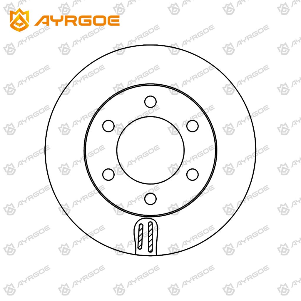 AYRGOE Mn102276-04 BRAKE DISC FR MITSUBISHI PAJERO SPORT II 08-15