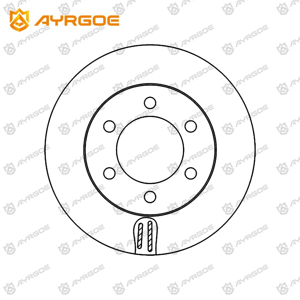 AYRGOE 43512-60190-04-5675 BRAKE DISC TOYOTA PRADO J150 09-21
